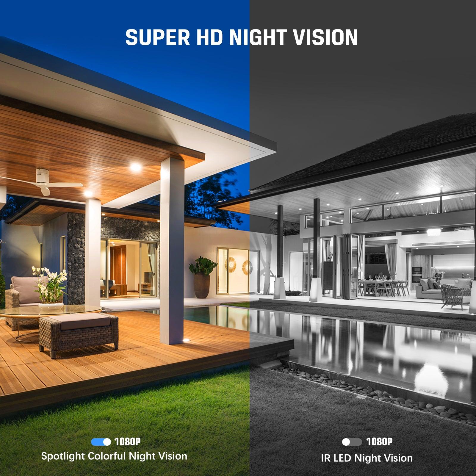100% Wireless Xega Wi-Fi Outdoor Solar Security Camera with Color Night Vision PIR Human Detection - Xegatech
