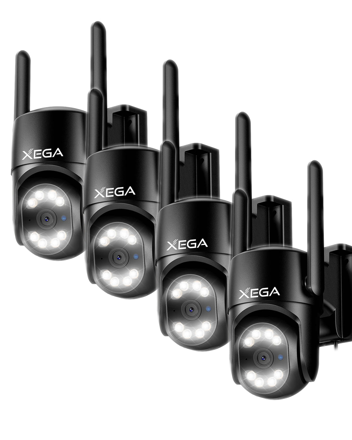 【2ᵉ article à seulement 19,99 €】Xega 4G LTE Caméra Surveillance avec Carte SIM【24/7 Enregistrement】, AI Détection Humaine Suivi
