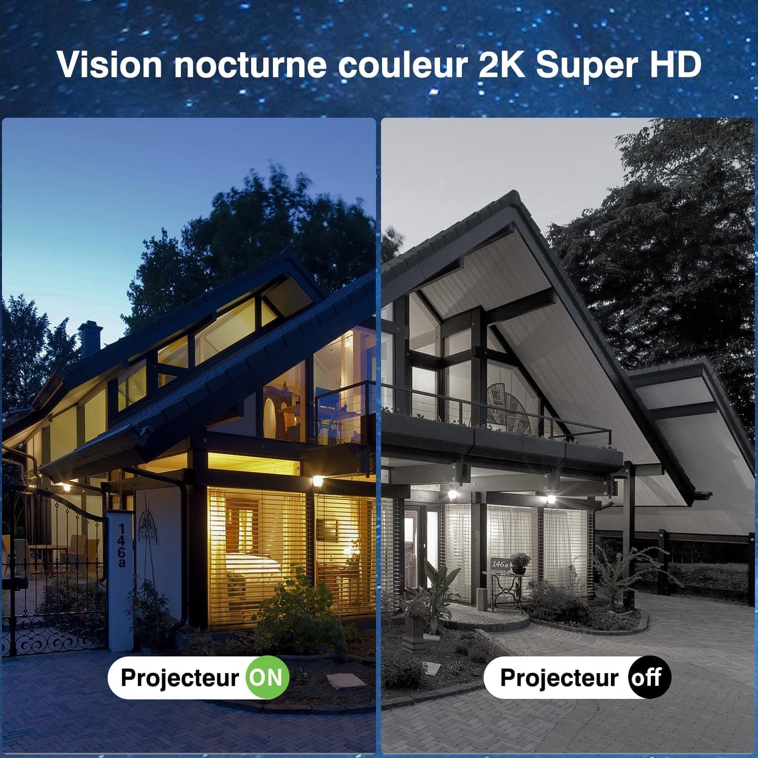 Xega 4G LTE Telecamera Solare Esterno con SIM Scheda 2K HD PTZ Senza Fili | 355°/95°Telecamere
