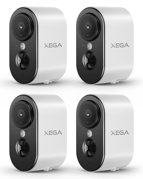 Xega XG-13 4G LTE Indoor Surveillance Camera With Sim Card, 2K Super HD,PIR Motion Detection, 3MP Colour Night Vision, 2-Way Audio, Alarm, TF/Cloud, IP65.