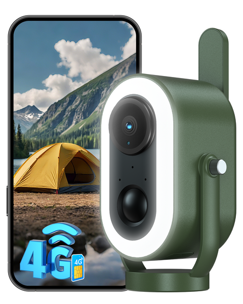 Xega 4G LTE Telecamera Magnetica con SIM scheda Senza WiFi Portatile