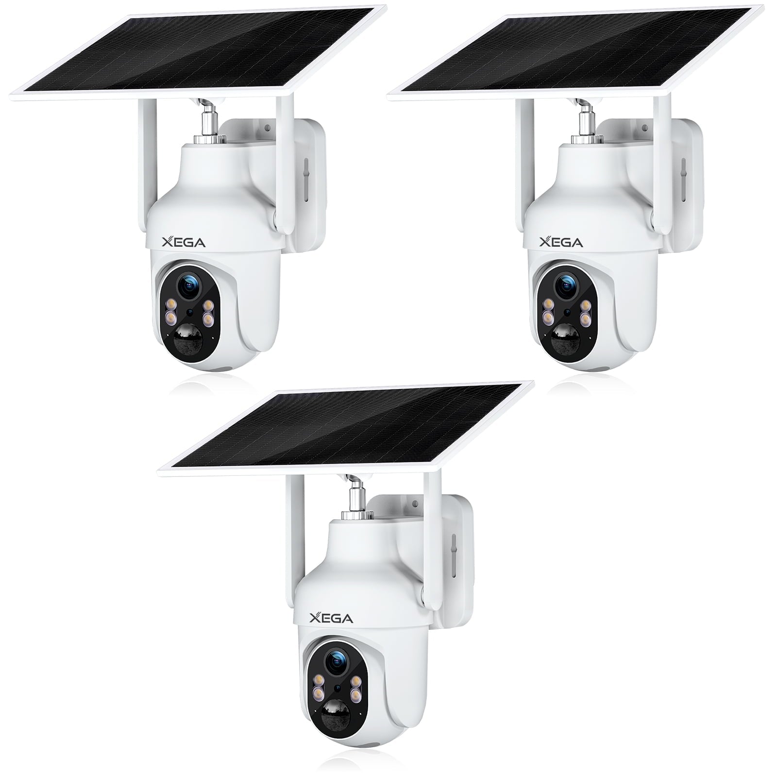 Xega XG-05 4G LTE Cellular Security Camera with SIM Card Without WiFi, PTZ Motion Detection Spotlight & Siren Alert SD & Cloud Storage