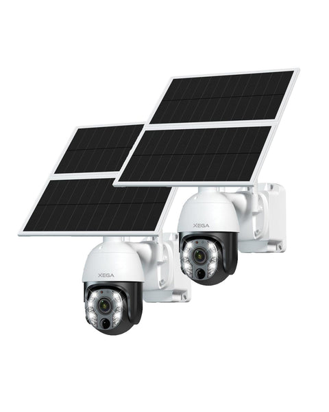 Xega 5MP【10X Zoom Ottico】 4G LTE Telecamera con SIM 24/7 Registrazione