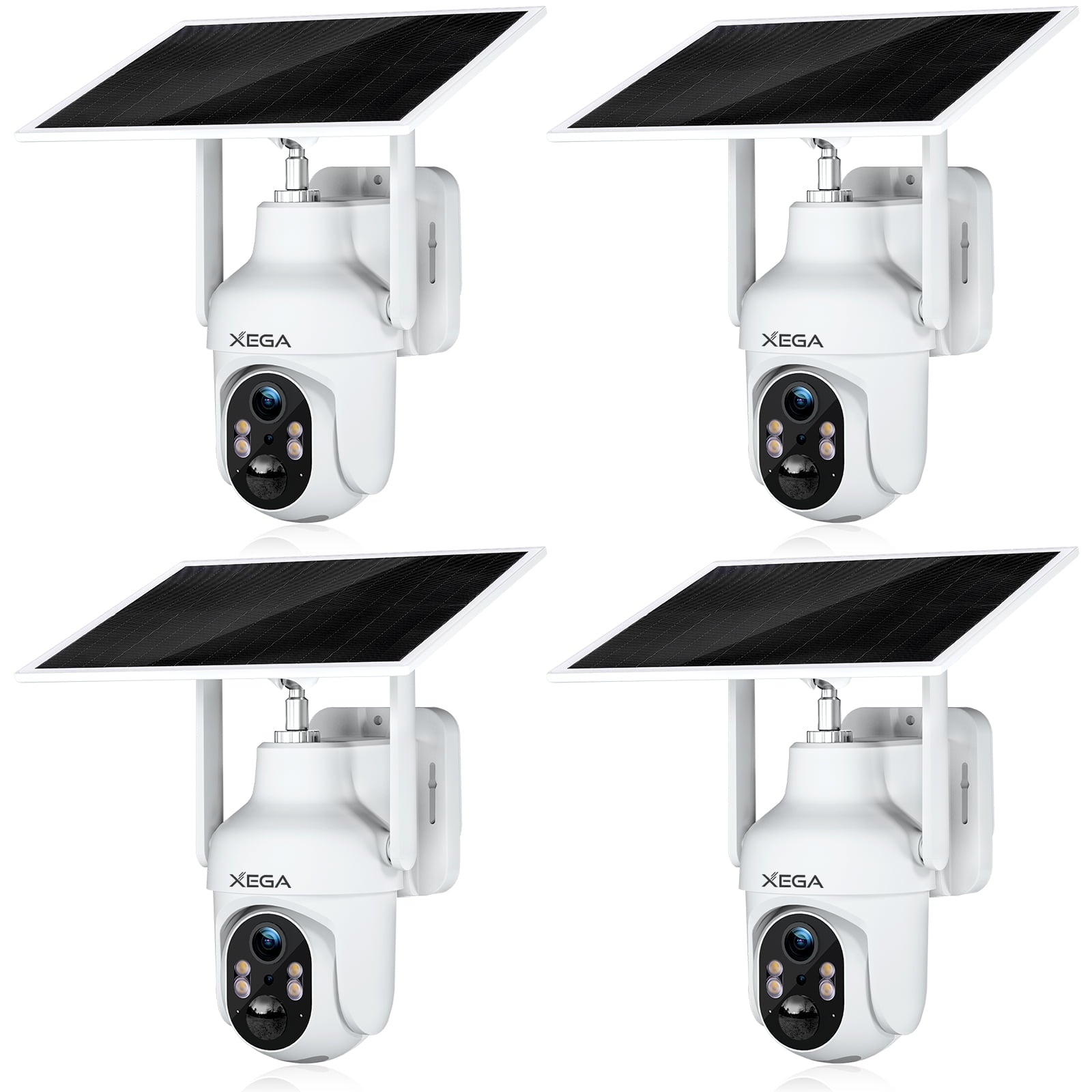Xega XG-05 4G LTE Cellular Security Camera with SIM Card Without WiFi, PTZ Motion Detection Spotlight & Siren Alert SD & Cloud Storage