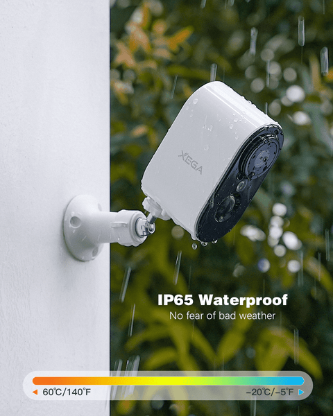 Xega XG-13 4G LTE Indoor Surveillance Camera With Sim Card, 2K Super HD,PIR Motion Detection, 3MP Colour Night Vision, 2-Way Audio, Alarm, TF/Cloud, IP65.