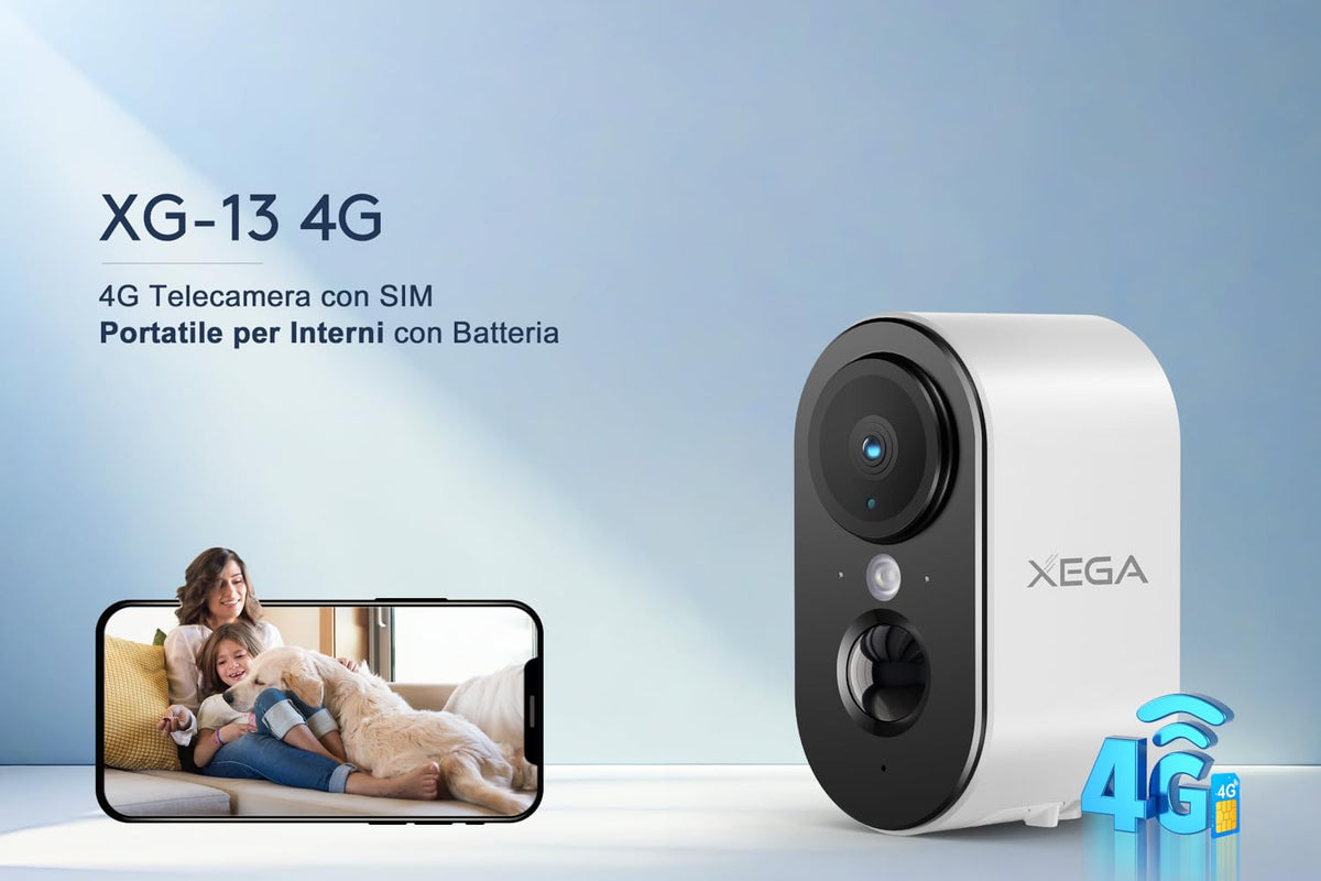 Xega® Negozio ufficiale | Telecamere di sicurezza XEGA 3G/4G