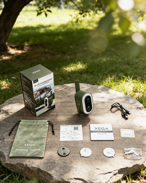 Xega 4G LTE Telecamera Magnetica con SIM scheda Senza WiFi Portatile