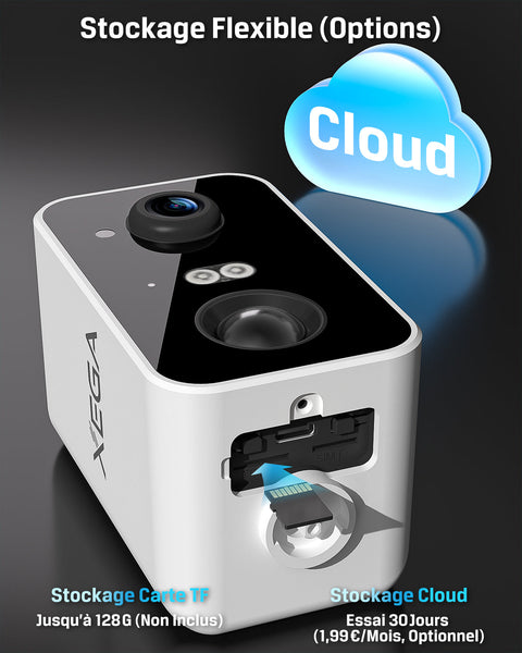 Xega Telecamera Sorveglianza 4G LTE Portatile con SIM