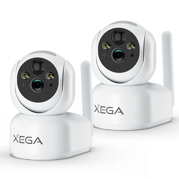 Xega 4G LTE Telecamera Interno con Sim/ 7800mAh Batteria senza Fili, 360° PTZ Telecamera Senza WiFi, 2K Videocamera Sorveglianza Interno con Visione Notturna a Colori, PIR Rilevamento, IP65
