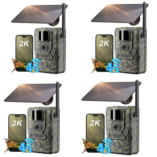 Xega XG-11 4G LTE Wildlife Camera With Phone Transmission App & Motion Detector, 7800mah Battery, Night Vision 20m, Real-Time Alarm Push, GPS, PIR Detection
