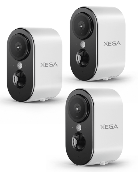 Xega XG-13 4G LTE Indoor Surveillance Camera With Sim Card, 2K Super HD,PIR Motion Detection, 3MP Colour Night Vision, 2-Way Audio, Alarm, TF/Cloud, IP65.